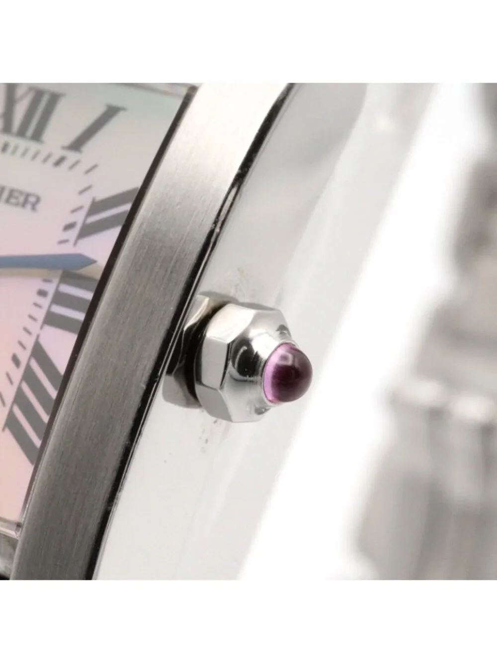 Cartier Watch Tank Francaise SM Pink Shell Stainless Steel